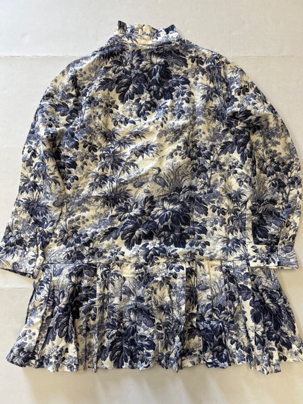 Tuckernuck Toile Tate Dress Navy Blue Toile Size Large NWT - Picture 7 of 10
